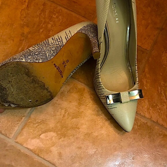 Coach hallie soft printed lizard high heels - Picture 6 of 9